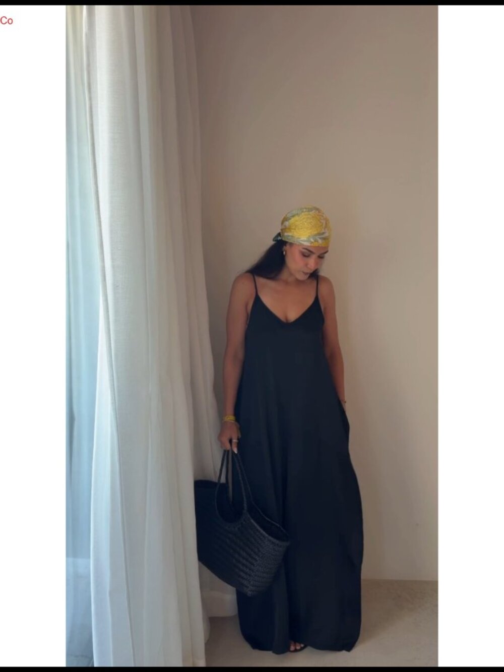 Satin Wide Leg Jumpsuit Adjustable Spaghetti Strap V-Neck Sleeveless Dressy - Picture 5 of 6